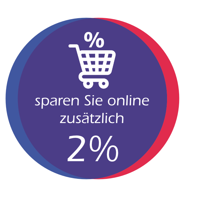 In 2026 4% im Onlineshop sparen!